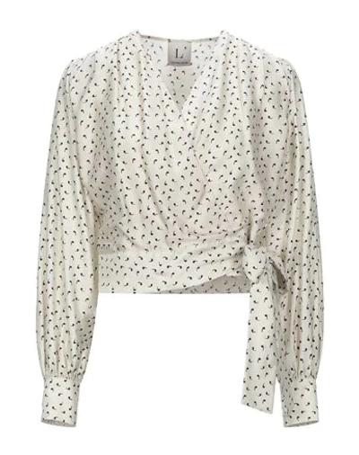 Shop L'autre Chose L' Autre Chose Woman Shirt Ivory Size 6 Cupro, Viscose In White