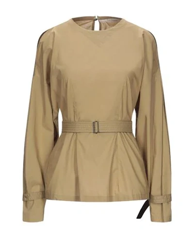 Shop Tela Blouses In Camel