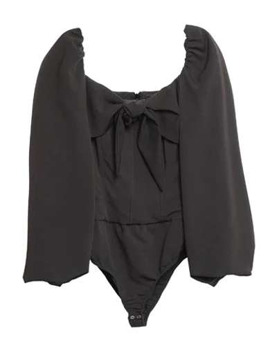 Shop Jijil Woman Bodysuit Black Size 4 Polyester, Viscose, Elastane