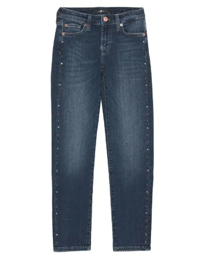 Shop 7 For All Mankind Woman Jeans Blue Size 23 Cotton, Polyester, Elastane
