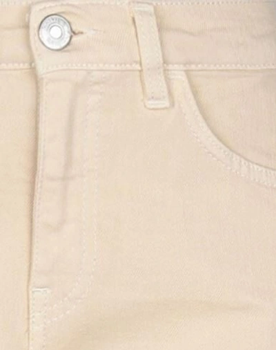 Shop Haikure Woman Denim Pants Beige Size 28 Cotton, Elastane