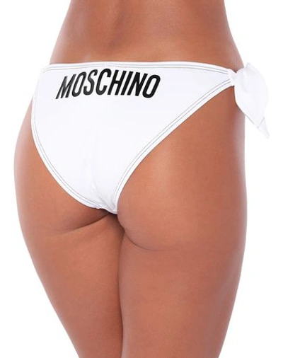 Shop Moschino Bikini Bottoms In White