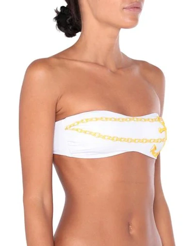 Shop Moschino Bikini Tops In White