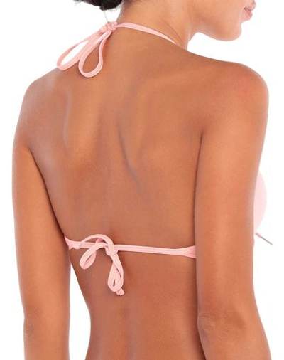 Shop Moschino Bikini Tops In Pink