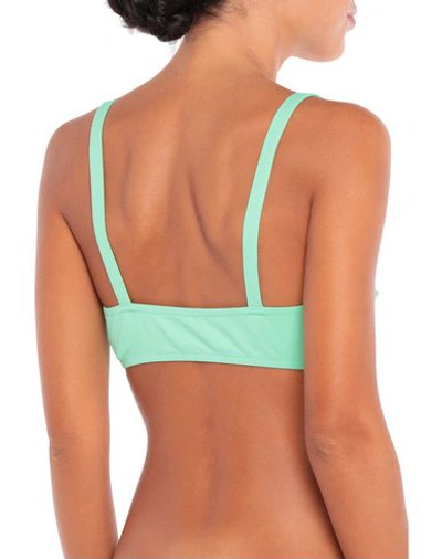 Shop Moschino Bikini Tops In Acid Green