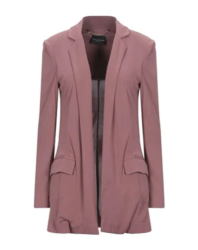 Shop Atos Lombardini Woman Blazer Pastel Pink Size 4 Viscose