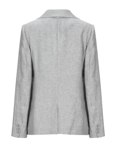 Shop Lorena Antoniazzi Woman Blazer Light Grey Size 4 Linen, Cotton