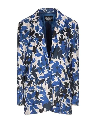 Shop Boutique Moschino Woman Blazer Blue Size 8 Polyester