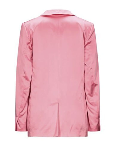 Shop Semicouture Woman Blazer Pink Size 6 Acetate, Silk, Polyester