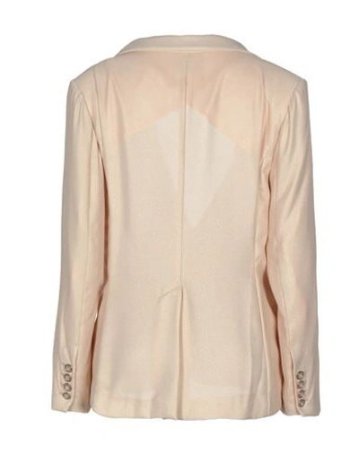 Shop Atos Lombardini Woman Blazer Sand Size 8 Polyester In Beige