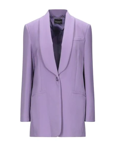 Shop Atos Lombardini Suit Jackets In Light Purple