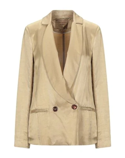 Shop Alessia Santi Suit Jackets In Sand