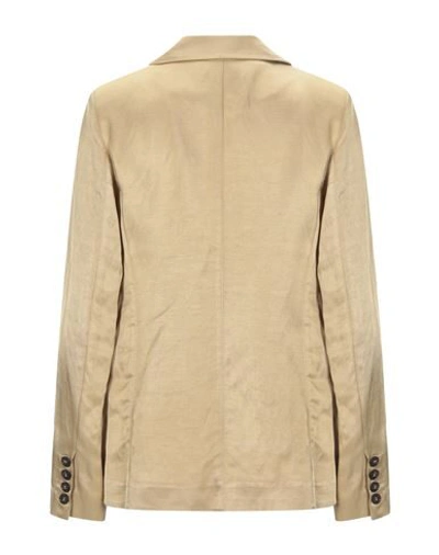 Shop Alessia Santi Suit Jackets In Sand