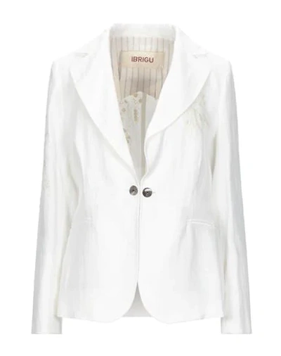 Shop Ibrigu Suit Jackets In Ivory