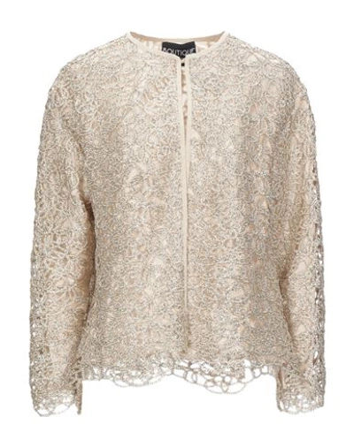 Shop Boutique Moschino Woman Blazer Platinum Size 8 Polyester In Grey