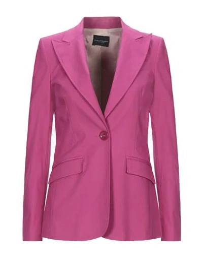 Shop Atos Lombardini Suit Jackets In Fuchsia
