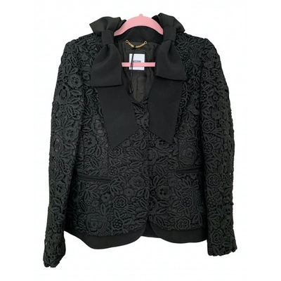 Pre-owned Moschino Black Cotton Jacket