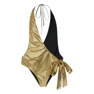 Pre-owned Gucci Gold Swimwear