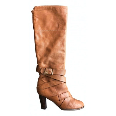 Pre-owned Chloé Camel Leather Boots
