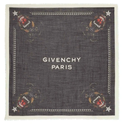 Pre-owned Givenchy Black Silk Scarf