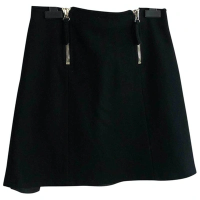 Pre-owned Jean Paul Gaultier Wool Mini Skirt In Black