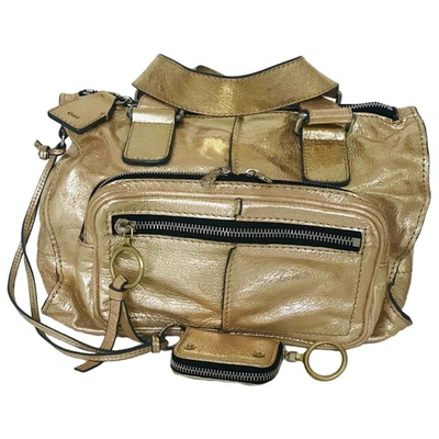 Pre-owned Chloé Gold Leather Handbag