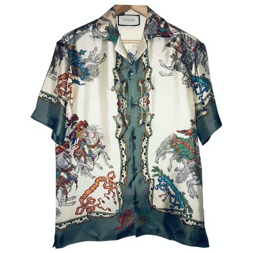 gucci silk shirt men