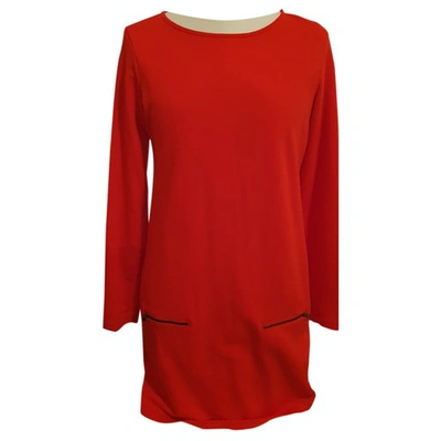 Pre-owned Benetton Red Cotton Dress