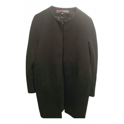 Pre-owned Martin Grant Wool Coat In Black