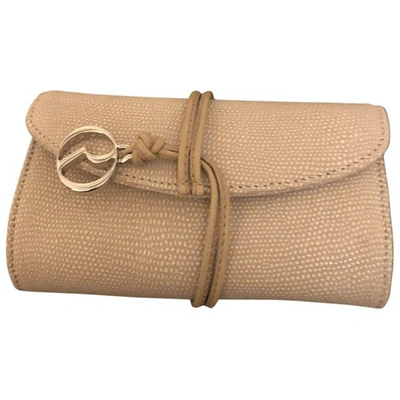 Pre-owned Rodo Leather Purse In Beige