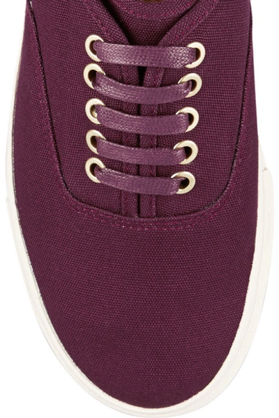 Shop Eytys Mother Canvas Sneakers In Burgundy