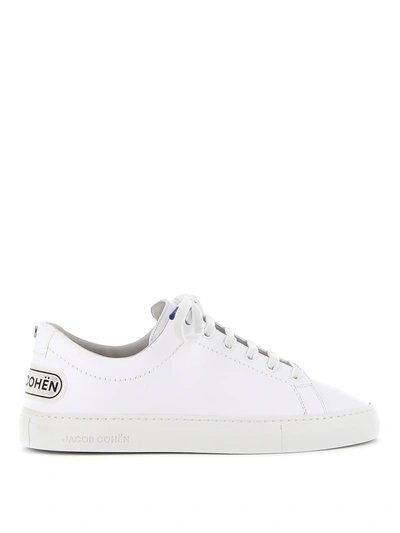 Shop Jacob Cohen Garret Sneakers In White
