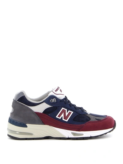 Shop New Balance 991 Running Sneakers In Blue