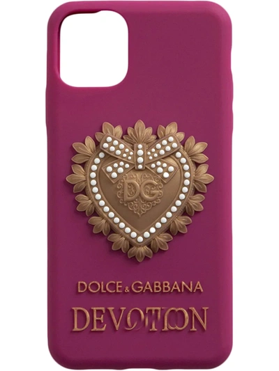 Shop Dolce & Gabbana Dg Devotion Iphone 11 Pro Max Case In Pink