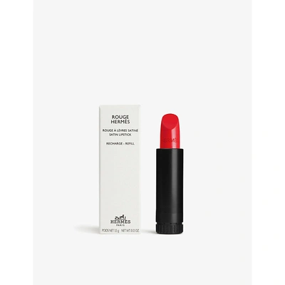 Shop Hermes Rouge Hermès Satin Lipstick Refill 3.5g In 64 Rouge Casaque