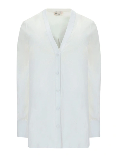 Shop Alexander Mcqueen V-neck Shirt In White