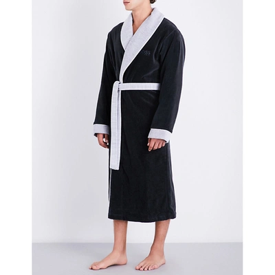 Shop Hugo Boss Onyx Lord Kimono Dressing Gown S