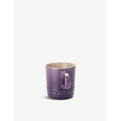Shop Le Creuset Stoneware Espresso Mug 100ml In Ultra Violet