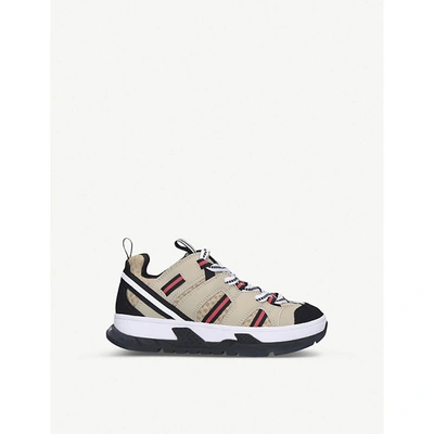 Shop Burberry Union Woven Low Top Trainers 5 - 9 Years