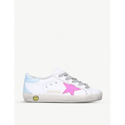 Shop Golden Goose Superstar B46 Star-patch Leather Trainers 6-9 Years