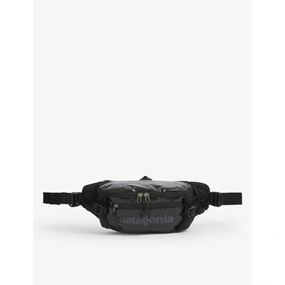 Shop Patagonia Logo-print Recycled Nylon Belt Bag In Black