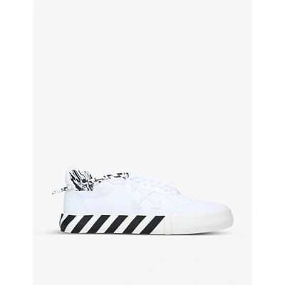Shop Off-white Vulcanized Canvas Low-top Trainers In White