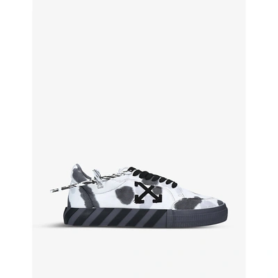 Shop Off-white Tie-dye Vulcanised Cotton-canvas Trainers