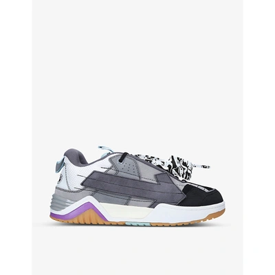 Shop Off-white Arrow Skate Suede Trainers