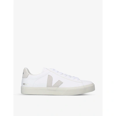 Shop Veja Men's Campo Leather And Suede Low-top Trainers In White
