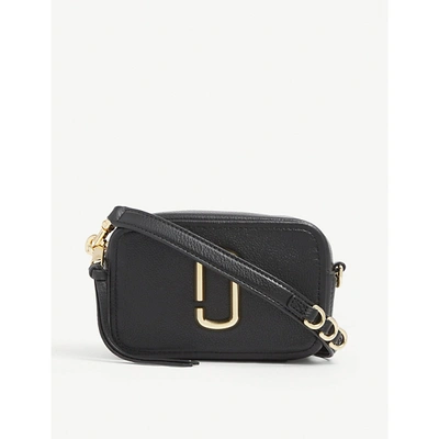 Shop Marc Jacobs Womens Black Softshot 17 Mini Leather Cross-body Bag