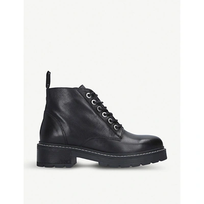 Carvela Trinket Leather Ankle Boots In Black