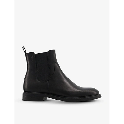 Shop Vagabond Amina Leather Chelsea Boots In Black