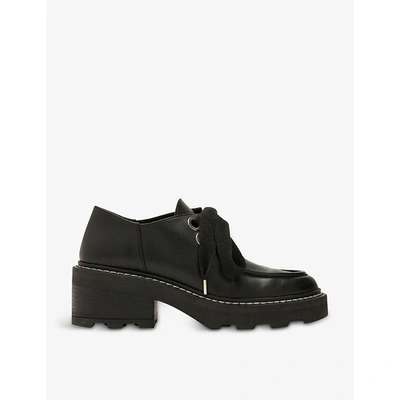 Shop Claudie Pierlot Aria Leather Shoes In Black