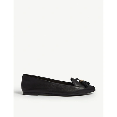 Shop Aldo Magona Leather Loafers In Black Leather